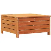 vidaXL Gartenhocker mit Kissen Wachsbraun Massivholz Kiefer