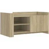 vidaXL Couchtisch Sonoma-Eiche 100x50x50 cm Holzwerkstoff