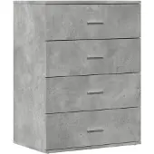 vidaXL Sideboard Betongrau 60x39x80 cm Holzwerkstoff