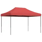 vidaXL Partyzelt Faltbar Pop-Up Burgunderrot 410x279x315 cm