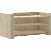 vidaXL Couchtisch Sonoma-Eiche 100x50x50 cm Holzwerkstoff