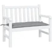 vidaXL Gartenbank-Auflage Grau 100x50x7 cm Oxford-Gewebe