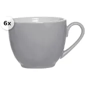 Ritzenhoff & Breker Espressotasse 80ml 6er Set Doppio grau