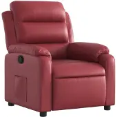 vidaXL Relaxsessel Weinrot Kunstleder