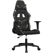 vidaXL Gaming-Stuhl mit Massagefunktion Schwarz Tarnfarben Kunstleder