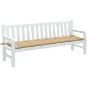 vidaXL Gartenbank-Auflage Melange Beige 200x50x7 cm Stoff