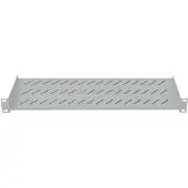 Intellinet 19" Fachboden zur Frontmontage, 1 HE, Montage an den beiden vorderen Profilschienen, 150 mm Tiefe, grau, Regalboden, Stahl, Grau, 1 kg