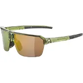 Alpina sport Sonnenbrille Alpina Swift HR Green Transparent Gloss/Gold Mirror
