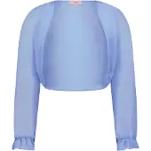 Vera Mont Bolerojacke "Bolero-Jacke mit gekräuseltem Ausschnitt", Damen, Gr. 34, blau (smoky lavender), Obermaterial: 100% Polyester Pol. recyc.., Jacken Bolerojacke