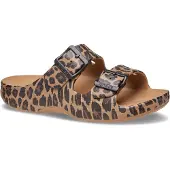 Crocs Pantolette "Saturday Animal Sandal W" Sommerschuh, Hausschuh, Strandschuh im Animal-Print