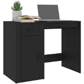 vidaXL Schreibtisch Schwarz 100x49x75 cm Holzwerkstoff
