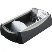 HAN 2000-13, Polystyrene, Schwarz, 500 Karten, 120 mm, 245 mm, 80 mm