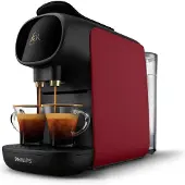 Philips L'Or Barista Sublime Kaffeekapselmaschine, einstellbare Kaffeemenge, 2 Tassen zu 1 Zeit, rot (LM9012/50)