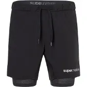 Super.natural - Double Layer Shorts - Shorts Gr 56 - XXL schwarz