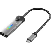J5CREATE JCA157-N USB-C-zu-HDMI 2.1-8K-Adapter, 0,1 m, USB Typ-C, HDMI, Stecker, Buchse, Gerade