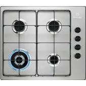Electrolux EGS6414X, Edelstahl, Integriert, 60 cm, Gaskochfeld, Edelstahl, 4 Zone(n)