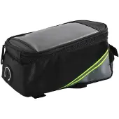 ISO Fahrradtasche spritzwassergeschützt für Smartphones bis 5,5 Zoll mit Touchscreen-Bedienung Grau