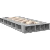 vidaXL Bettgestell Grau Sonoma 75x190 cm Holzwerkstoff