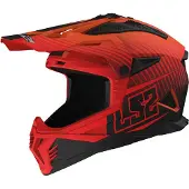 LS2 MX708 Fast II Duck Motocross Helm, neon-rot, M (57/58)