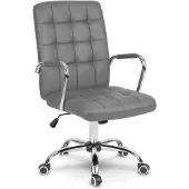 Sofotel Benton Bürostuhl aus grauem Leder