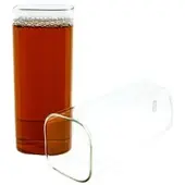 Mulex Glas 4-Teilig Quadratische Glas Borosilikatglas 400 ml transparent