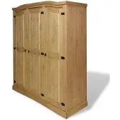 vidaXL Kleiderschrank Mexiko-Stil Kiefernholz 3 Türen