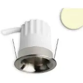 ISOLED LED Einbaustrahler BACK32, nickel geb., rund, 5W, CRI90, 2700K, rückversetzt, Honeycomb, dimmbar 117250