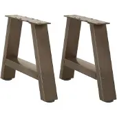 vidaXL Couchtischbeine A-Form 2 Stk. 40x(30-31) cm Stahl