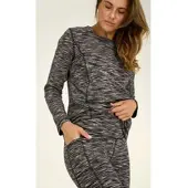 DW-Shop Baumwoll-Shirt in melange anthrazit in Größe 44/46 von , Anthrazit, 44/46