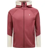 Peak Performance Sweatjacke Rider Essentials Midlayer Zip Hood Herren Wild Rouge / Sand Fog-L