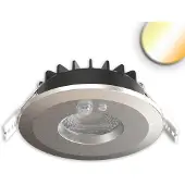 ISOLED Einbaustrahler Vario68 mit Bewegungssensor 6W 2700 - 6000K IP65 580lm nickel gebürstet EEK E [A-G] Fiai 117352