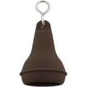 Combicraft Hotelschlüsselanhänger Mayfair mit offenem Boden 41x70mm Braun - 10 Stück
