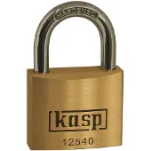 Kasp K12550A3 Hængelås 50 mm Identiske Gyldengul Nøglelås