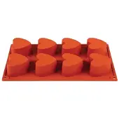 Vogue Silikonbackform 8 Herzen Antihaft