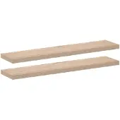 vidaXL Schweberegale 2 Stk. 110x23,5x4 cm Holzwerkstoff