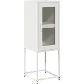 vidaXL Sideboard Weiß 36x39x107 cm Kaltgewalzter Stahl
