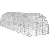 vidaXL Hühnerstall 2,5x10x2,25 m Verzinkter Stahl