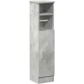 vidaXL Badezimmerschrank mit Rollenhalter Betongrau 20,5x22x90 cm