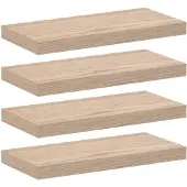 vidaXL Schweberegale 4 Stk. 50 x 23,5 x 4 cm