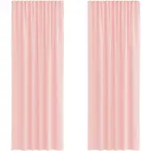 vidaXL Voile Vorhänge mit Schlaufen 2 Stk. Rosa 140x260 cm