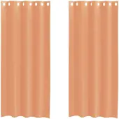 vidaXL Voile Vorhänge mit Ösen 2 Stk. Terrakotta