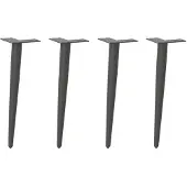 vidaXL Couchtischbeine Konische Form 4 Stk. Anthrazit 30-31 cm Stahl