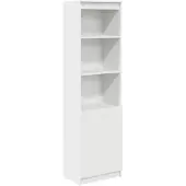 vidaXL Highboard Weiß 50x35x180 cm Holzwerkstoff