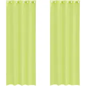 vidaXL Voile Vorhänge mit Ösen 2 Stk. Apfelgrün 140x300 cm