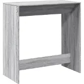 vidaXL Bartisch Grau Sonoma 102x50x103,5 cm Holzwerkstoff