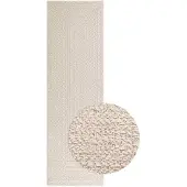 vidaXL Teppich ZIZUR Creme 80x250 cm Jute-Optik Indoor und Outdoor