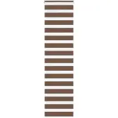 vidaXL Doppelrollo Braun 65x200 cm Stoffbreite 60,9 cm Polyester