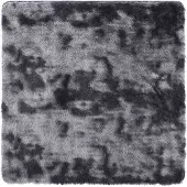 vidaXL Teppich Shaggy Hochflor NAVARRA Dunkelgrau 120x120 cm Polyester