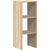 vidaXL Bücherregal Stapelbar Sonoma-Eiche 30x30x80 cm Holzwerkstoff