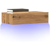 vidaXL TV-Schränke mit LED-Leuchten 2 Stk. Artisan-Eiche 60x35x15,5 cm